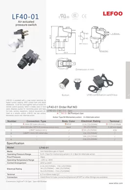 Pressostato ad aria LF40-01