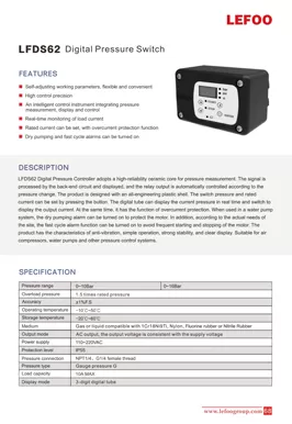 LEFOO LFDS62 pressostato digitale