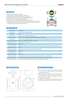 Misuratore di portata elettromagnetico LEFOO LFLD