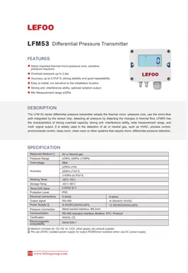 Trasmettitore differenziale ad alta precisione LEFOO LFM53