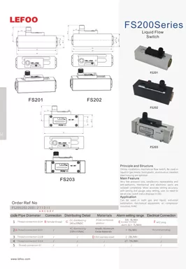 Flussostato pistone serie FS200